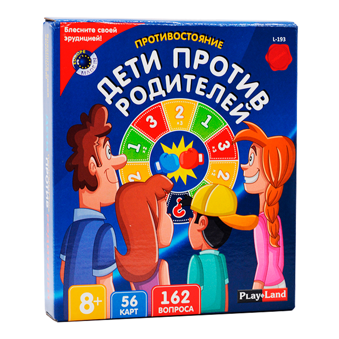 Play Land Игра настольная Противостояние. Дети против Родителей