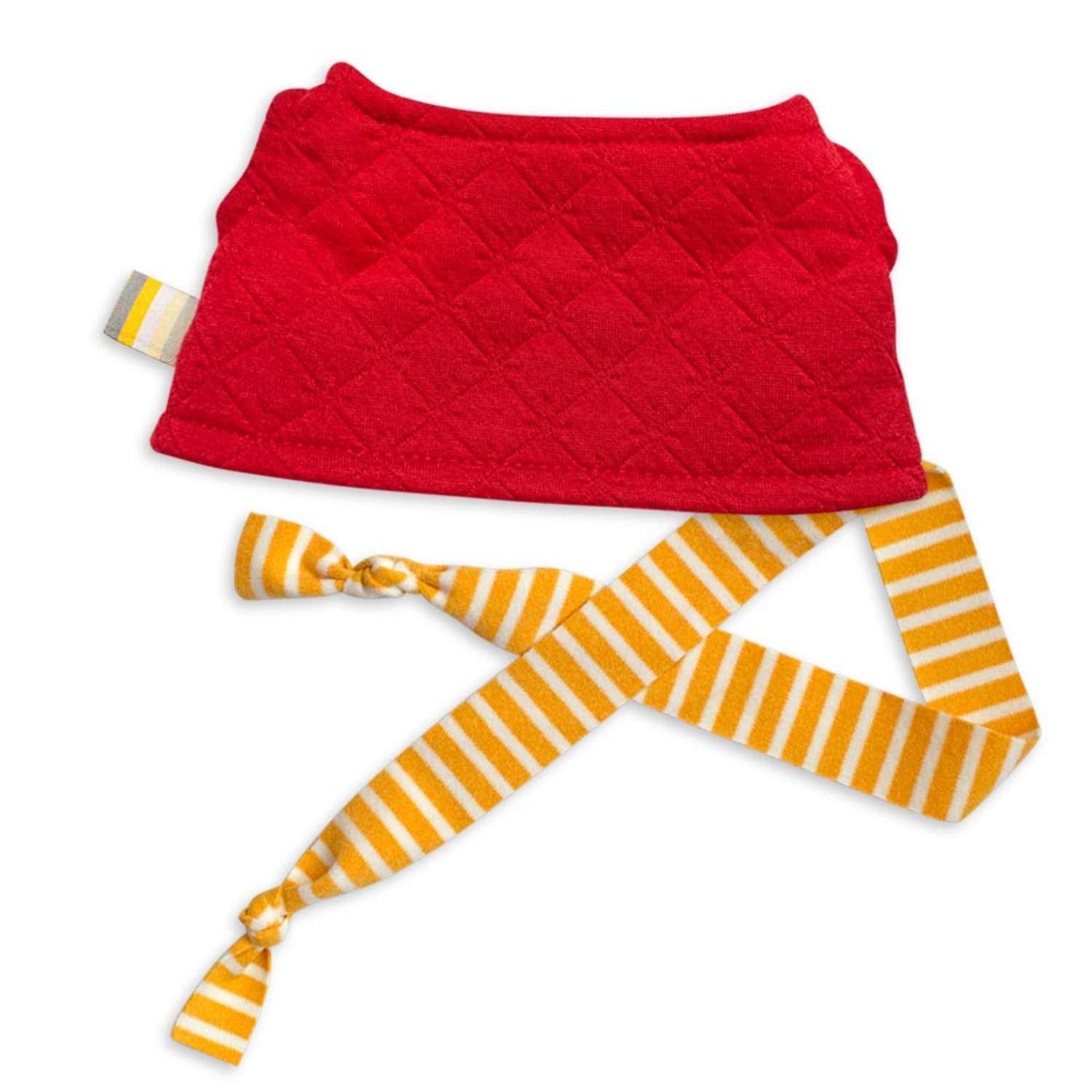 Одежда для кукол BUDI BASA Красная стеганная безрукавка с желтым шарфиком для Басик Baby 20 см OBB-072 OBB-072 - фото 2