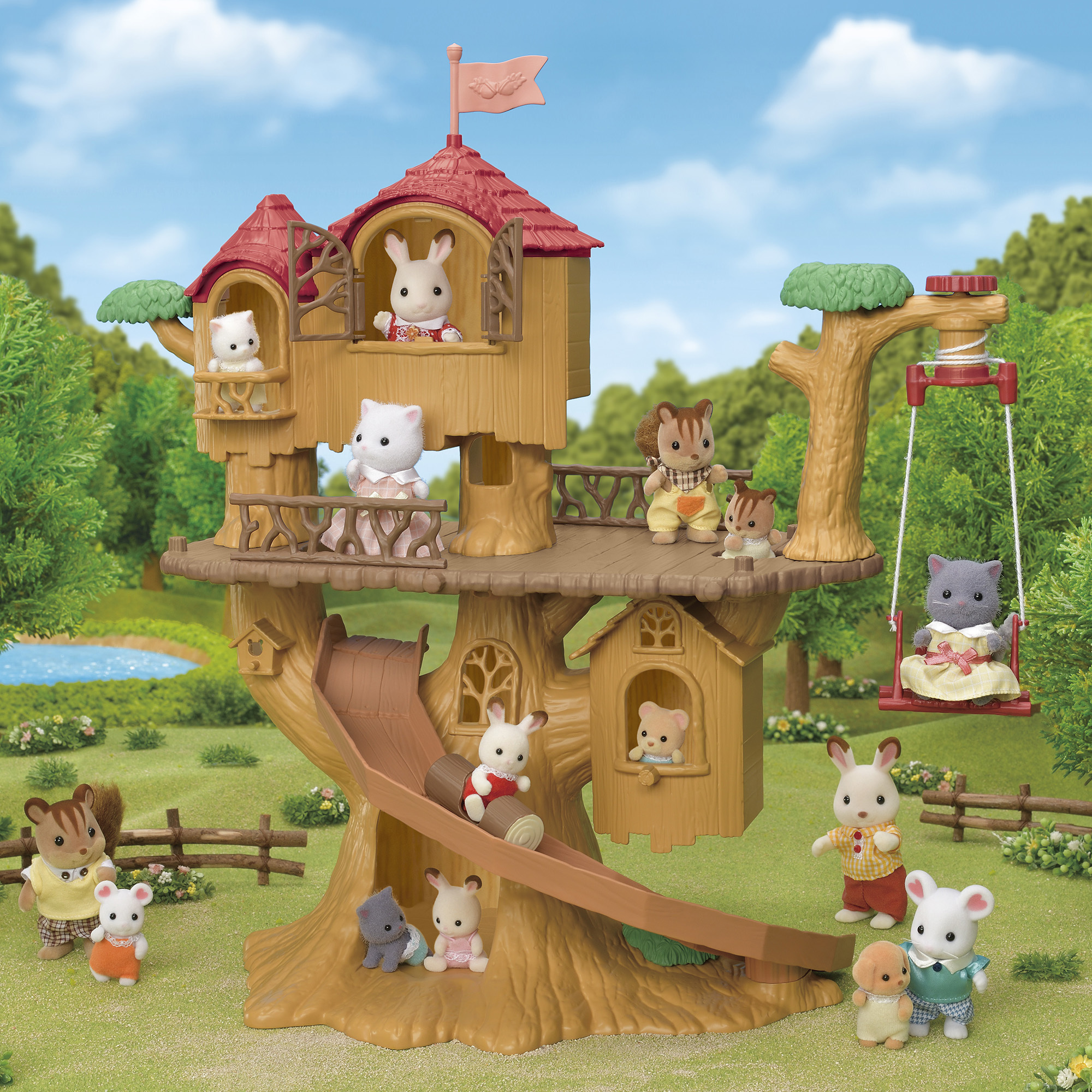 Набор Sylvanian Families Домик на дереве 5450 купить по цене 7799 ₽ в  интернет-магазине Детский мир