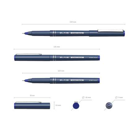 Ручка капиллярная ERICH KRAUSE F 15 синий 1 шт