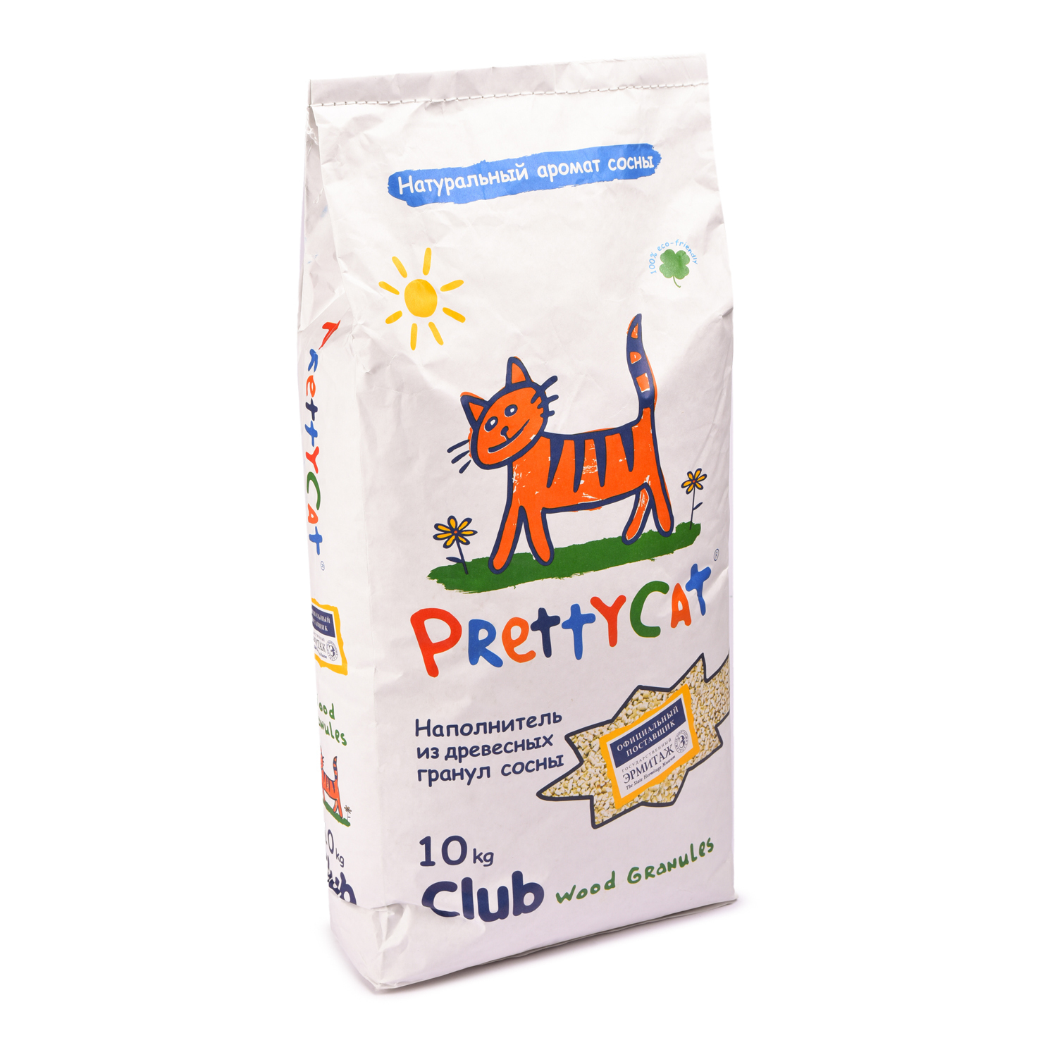 Наполнитель для кошек PrettyCat Wood Granules древесный 10кг - фото 3