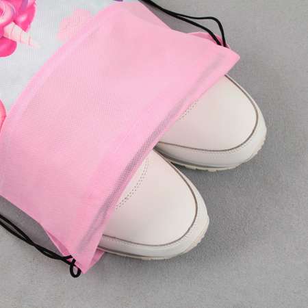 Сумка ArtFox STUDY для обуви «Радужный единорог» нетканное полотно размер 41х31 см