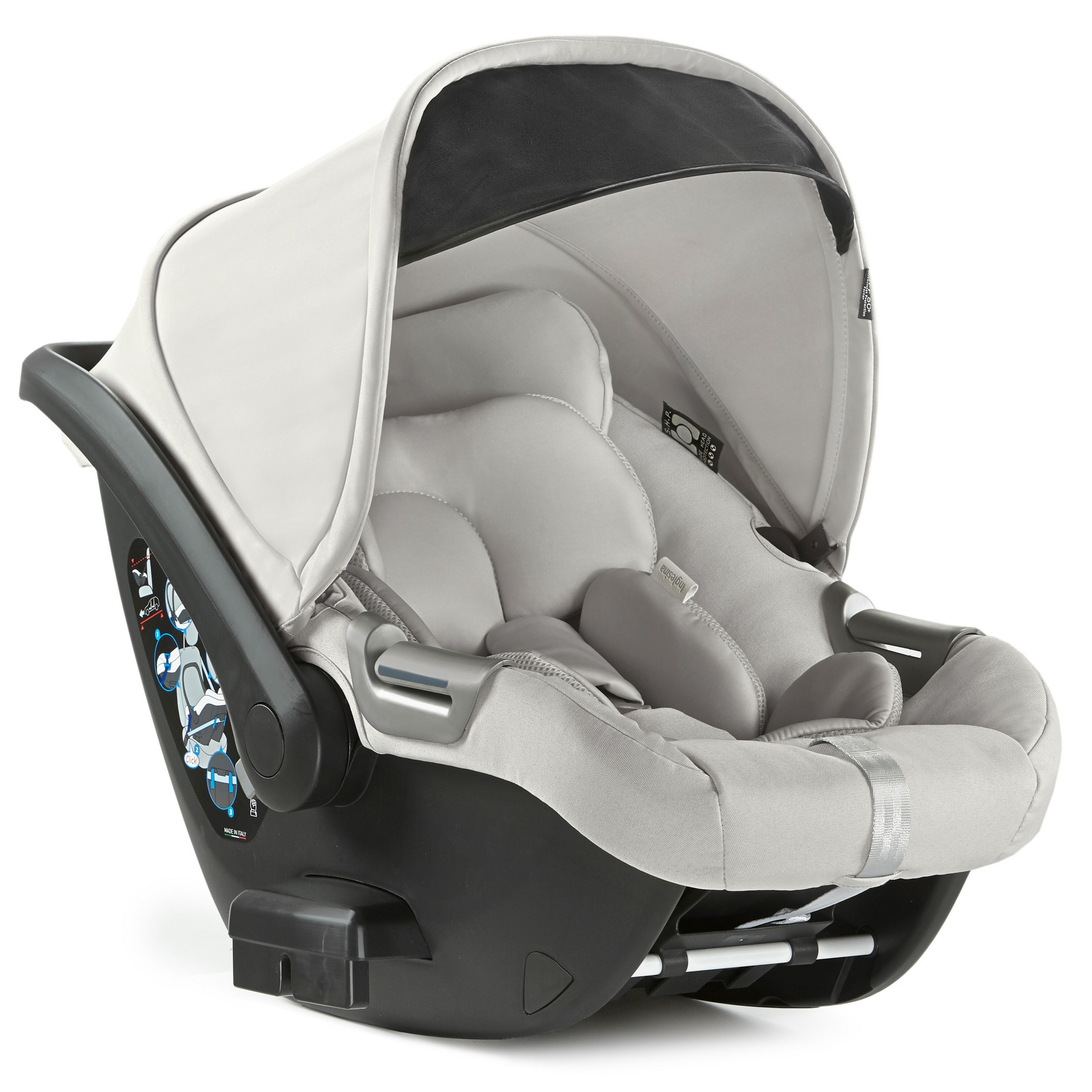 Автокресло Inglesina Cab 0+ для коляски Aptica Iceberg Grey - фото 1