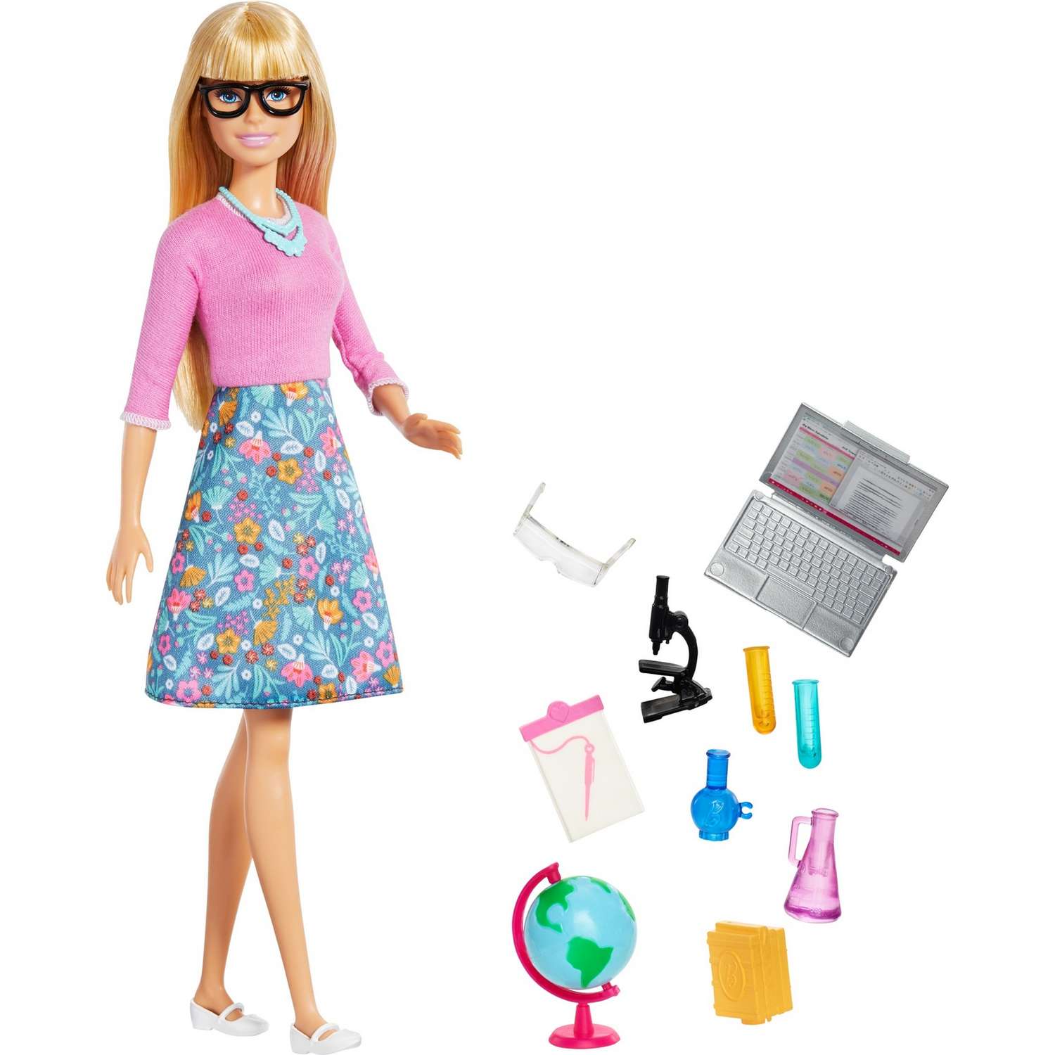 Кукла Barbie Кем быть? Учитель с аксессуарами GJC23 GJC23 - фото 1