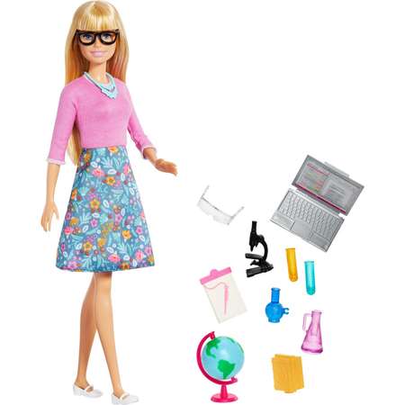 Кукла Barbie Кем быть? Учитель с аксессуарами GJC23