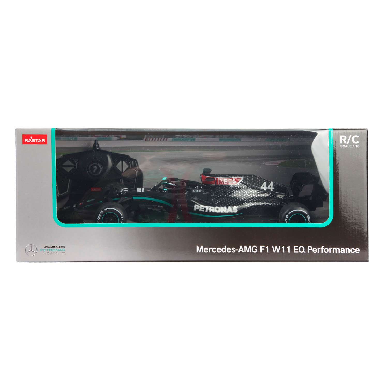 Машина Rastar РУ 1:18 Mercedes-AMG F1 W11 EQ Performance Черная 98500 - фото 2