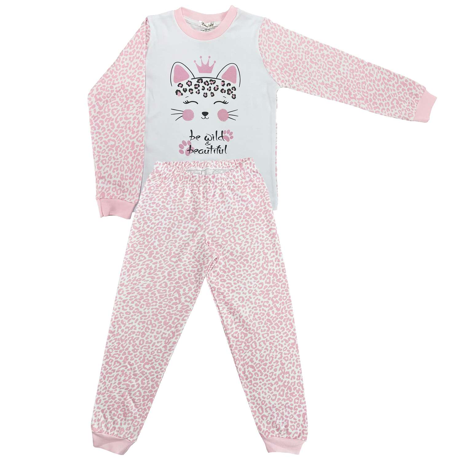 Пижама Linas baby 1292-11-Белый-розовый - фото 2