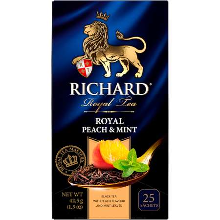 Чай черный Richard Royal Peach Mint 25 пакетиков
