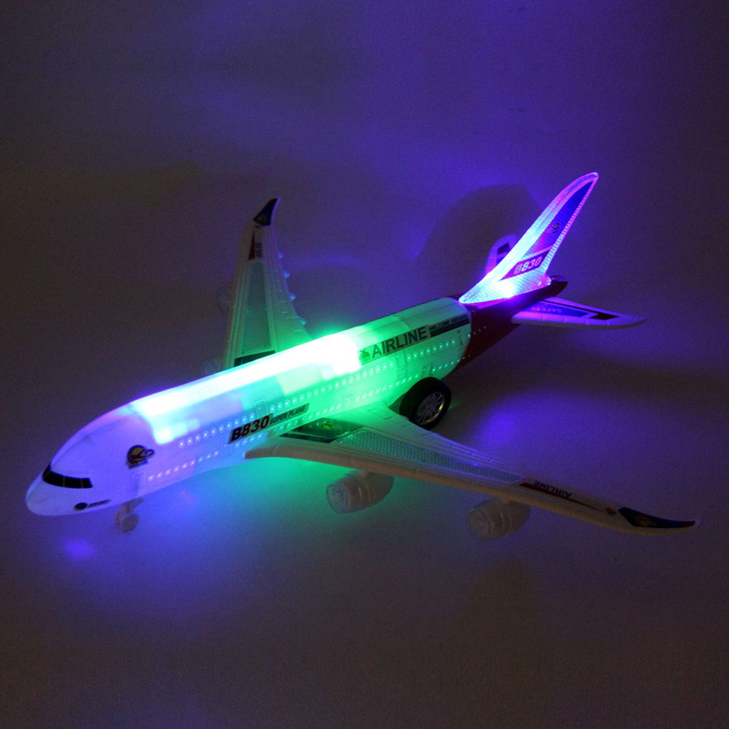 Самолёт Veld Co инерционный со звуком и светом 128029 - фото 3