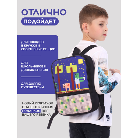 Рюкзак OLEBAG дошкольный А4 с принтом майнкрафт