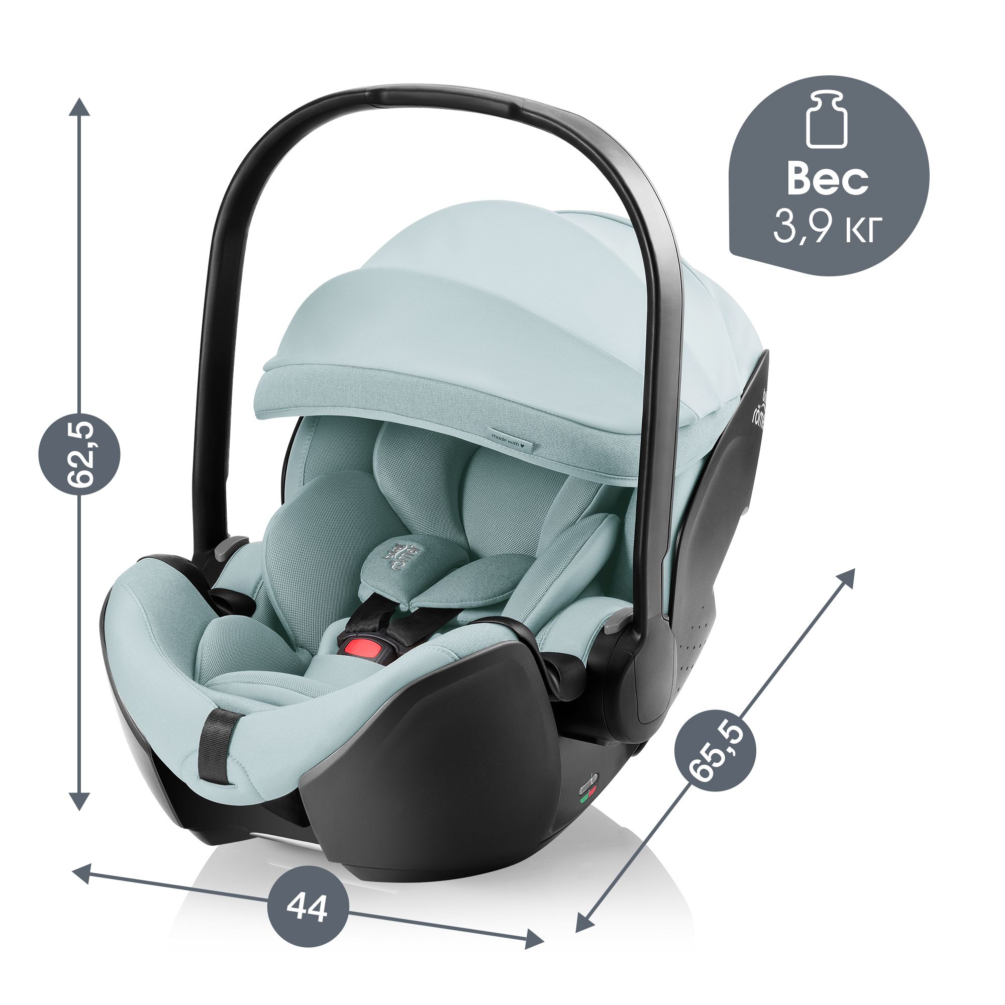 Детское автокресло Britax Roemer Baby-Safe Pro Style Harbor Blue - фото 13