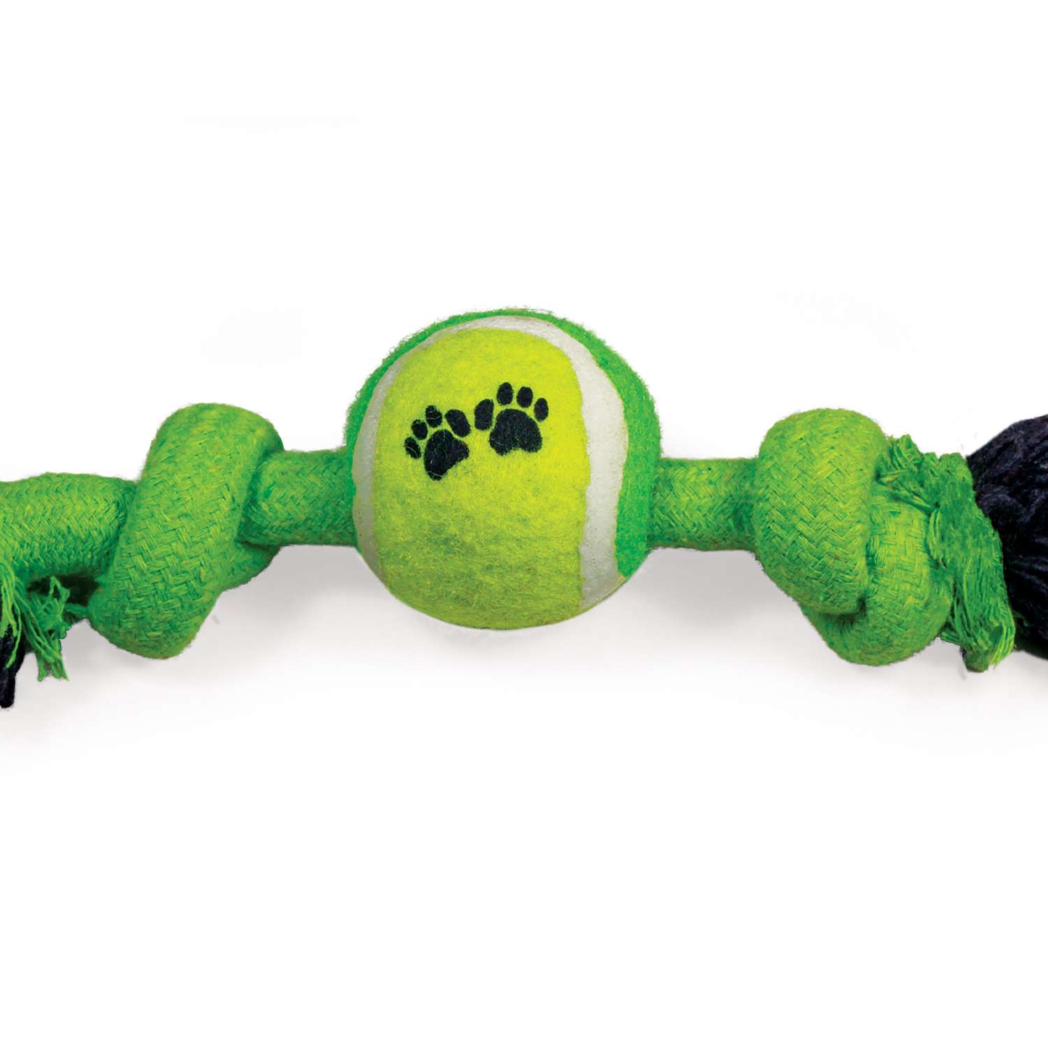 Игрушка для собак Triol Веревка-канат с 2узлами и мячом 12111068 - фото 2
