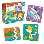 Набор пазлов Vladi Toys фигурные baby puzzle зигзаг Fisher-Price Зоопарк