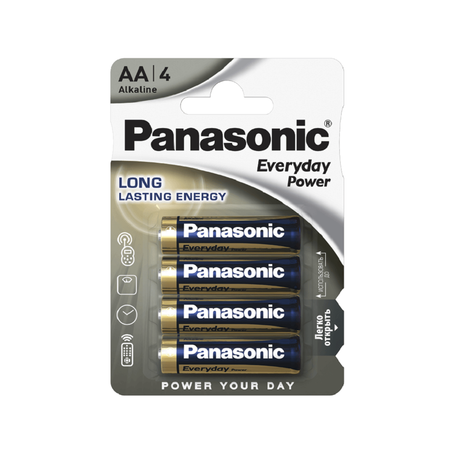 Щелочная батарейка PANASONIC AA Everyday Power в блистере 4шт LR6REE/4BR