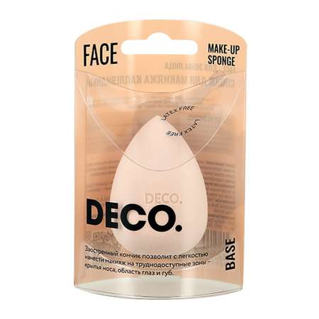 Спонж DECO. для макияжа каплевидный без латекса