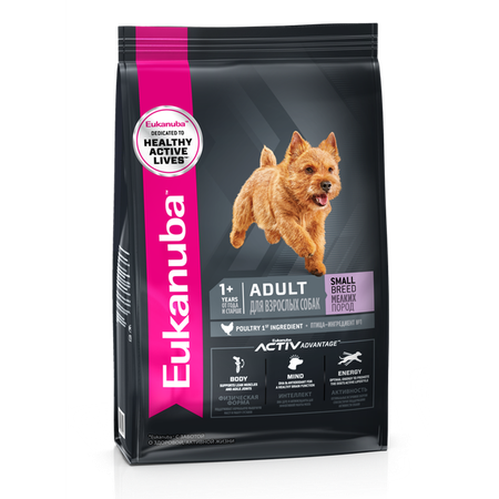 Корм Eukanuba Dog 3кг для взрослых собак мелких пород сухой