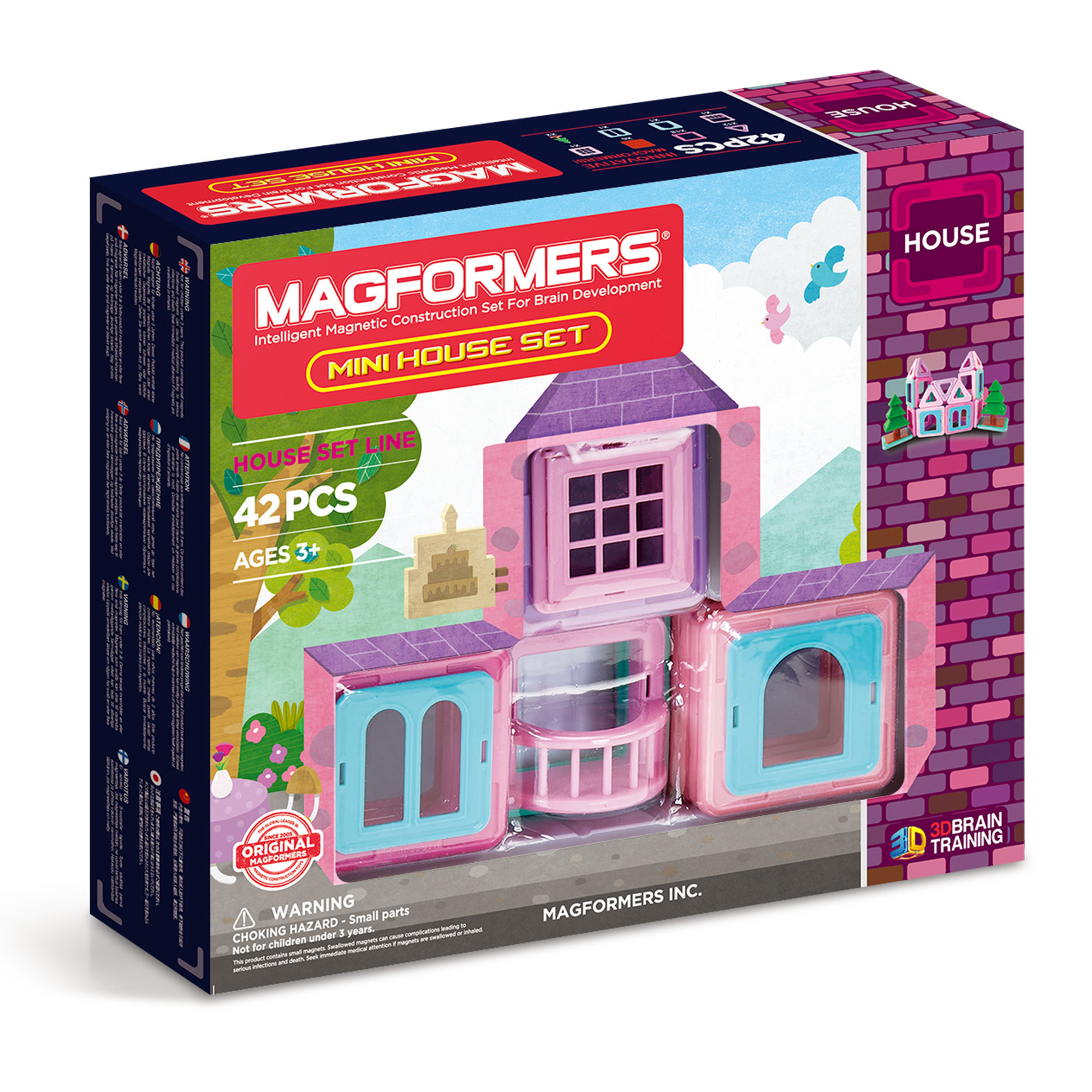 Магнитный конструктор Magformers Mini House Set 42P - фото 1