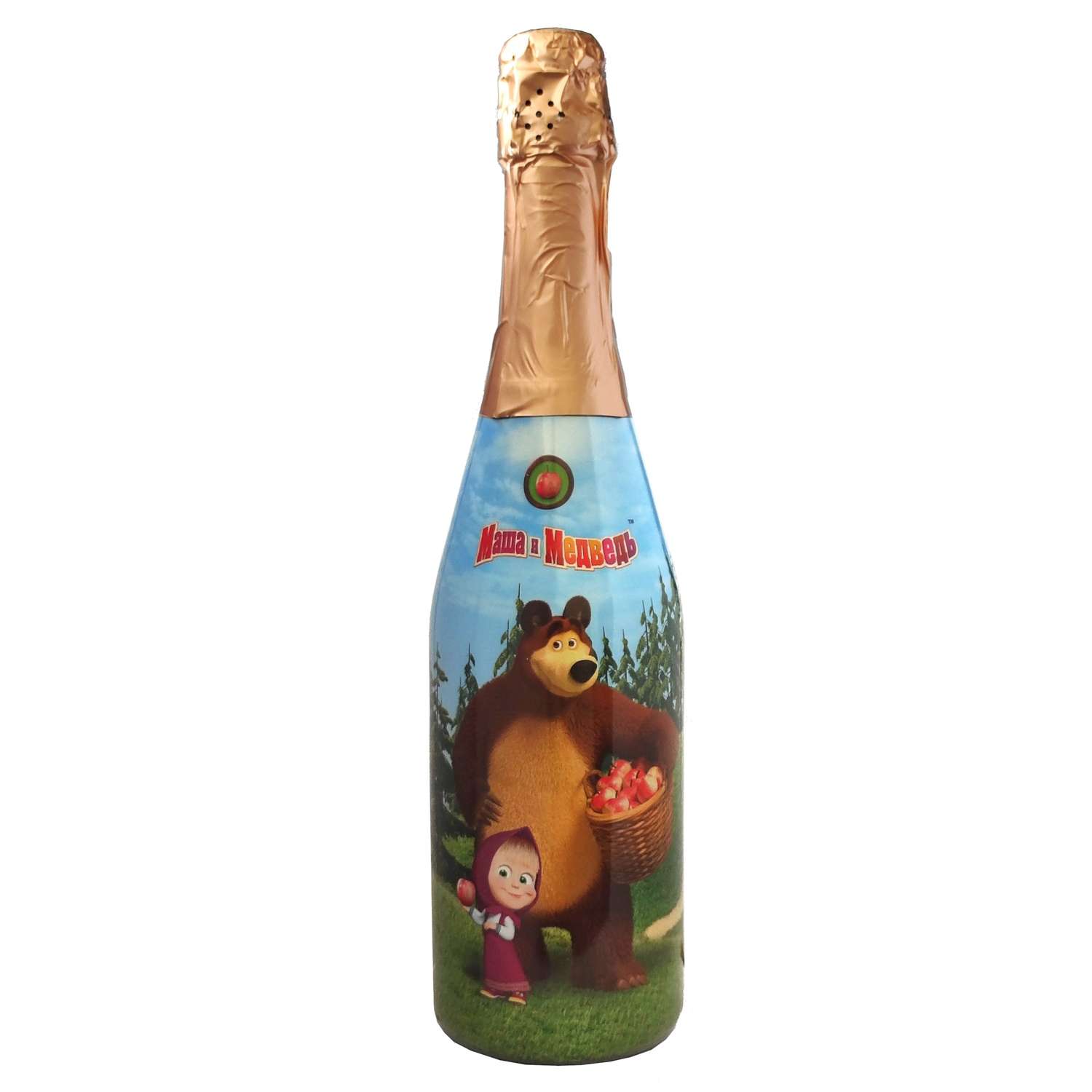 Напиток безалкогольный Маша и Медведь яблоко 0.75л - фото 1