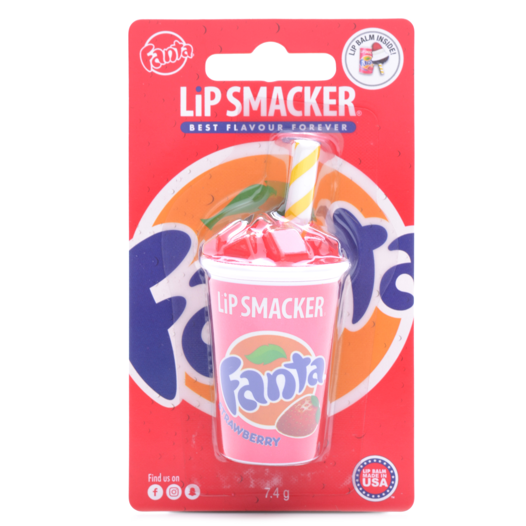 Бальзам для губ Lip Smacker Фанта Клубника Z82047 - фото 2