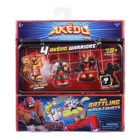 Набор игровой Akedo 3 коллекционный 4фигурки 39455