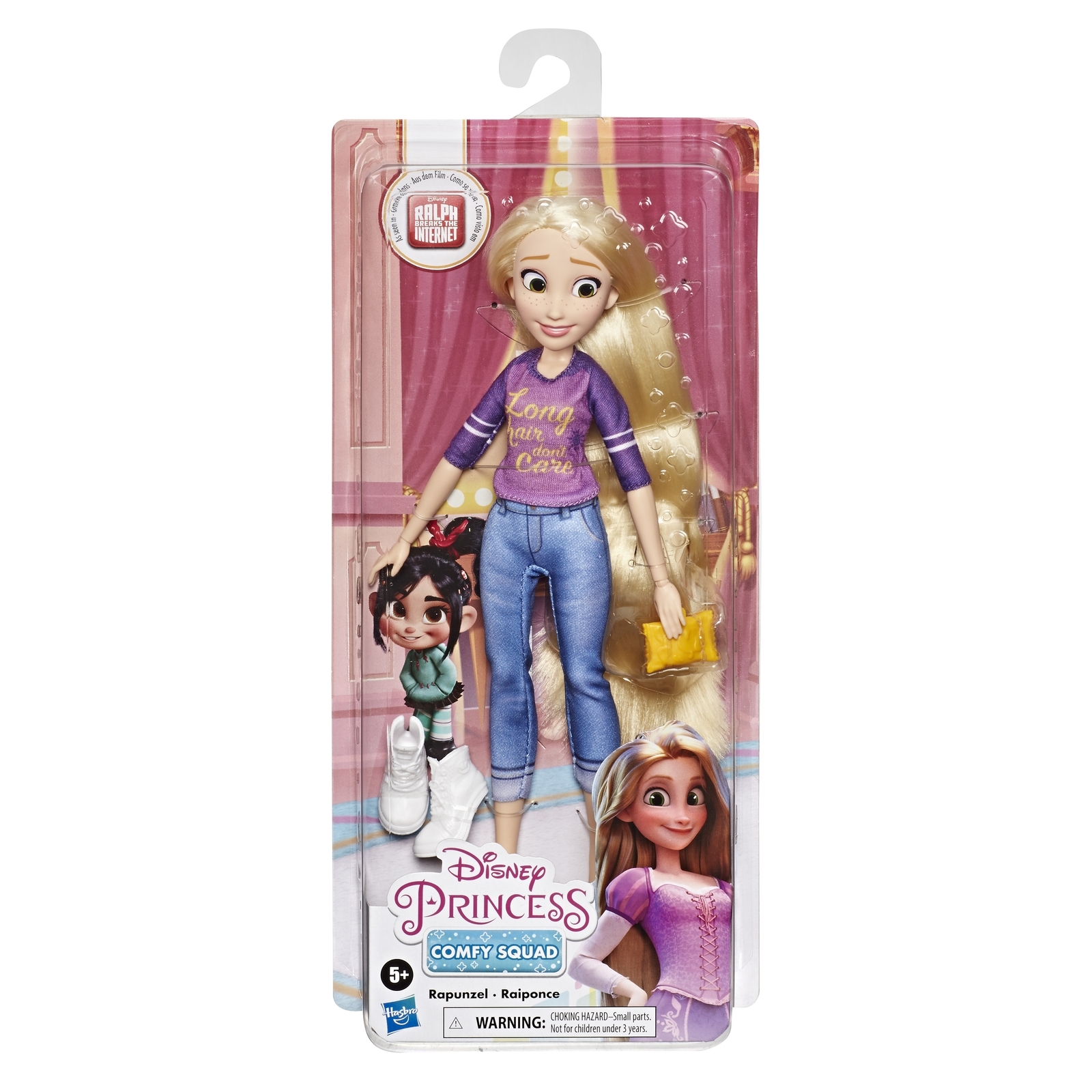 Кукла Disney Princess Hasbro Комфи Рапунцель E8402ES0 купить по цене 599 ₽  в интернет-магазине Детский мир