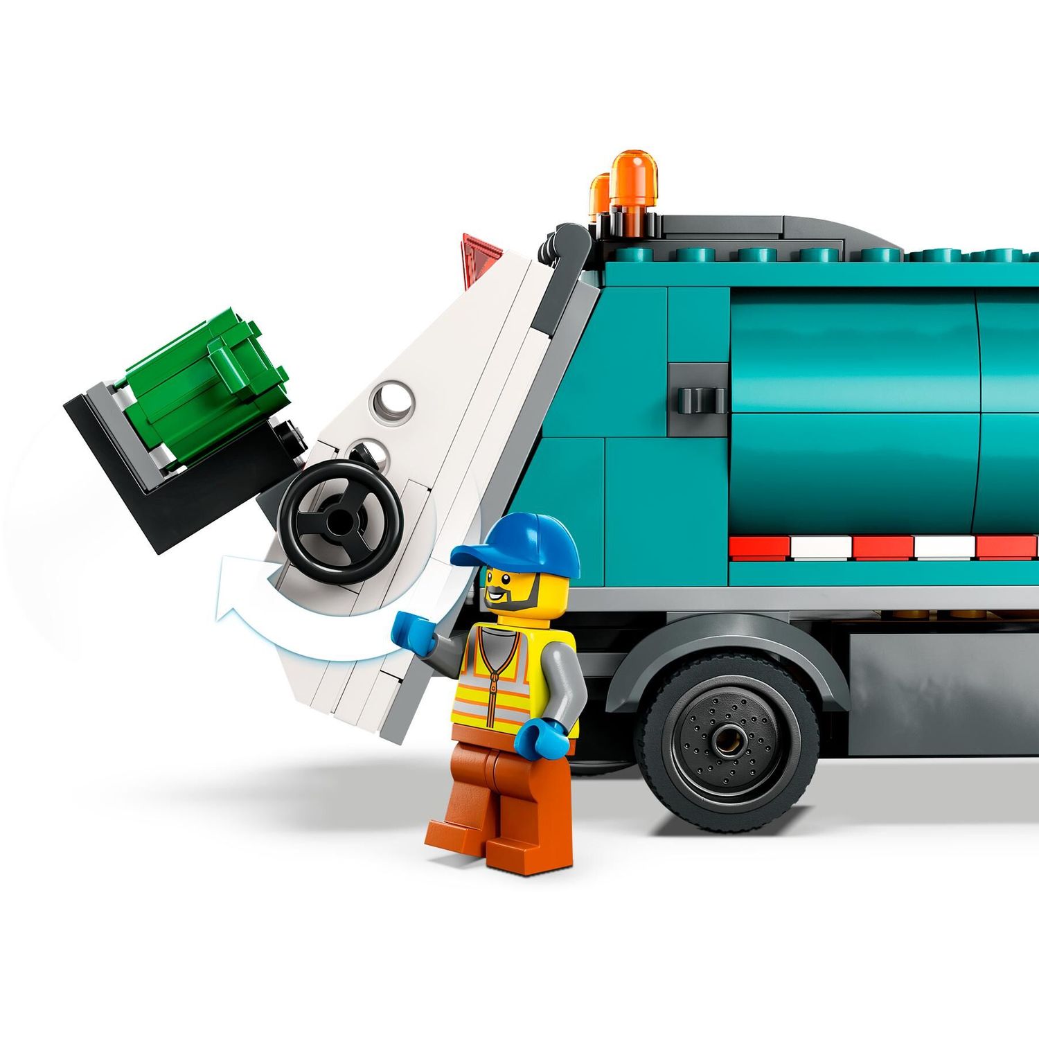 Конструктор LEGO City Грузовик для переработки отходов 60386 - фото 6