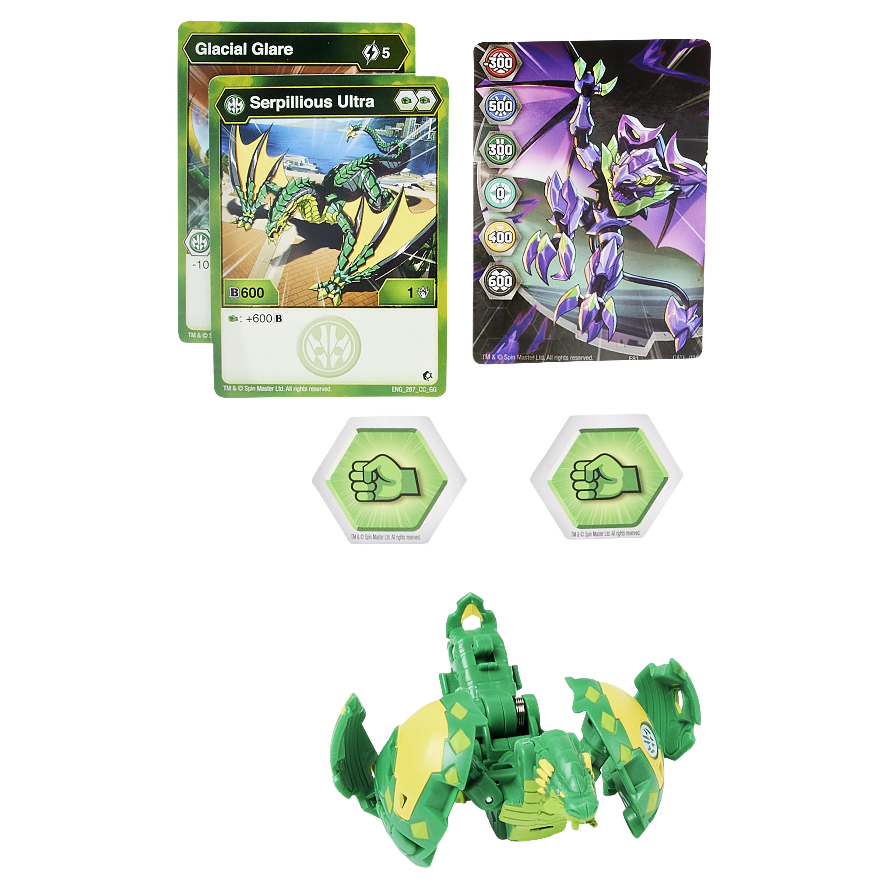 Фигурка-трансформер Bakugan S3 Ультра Smaug Green 6061538/20132923 - фото 3