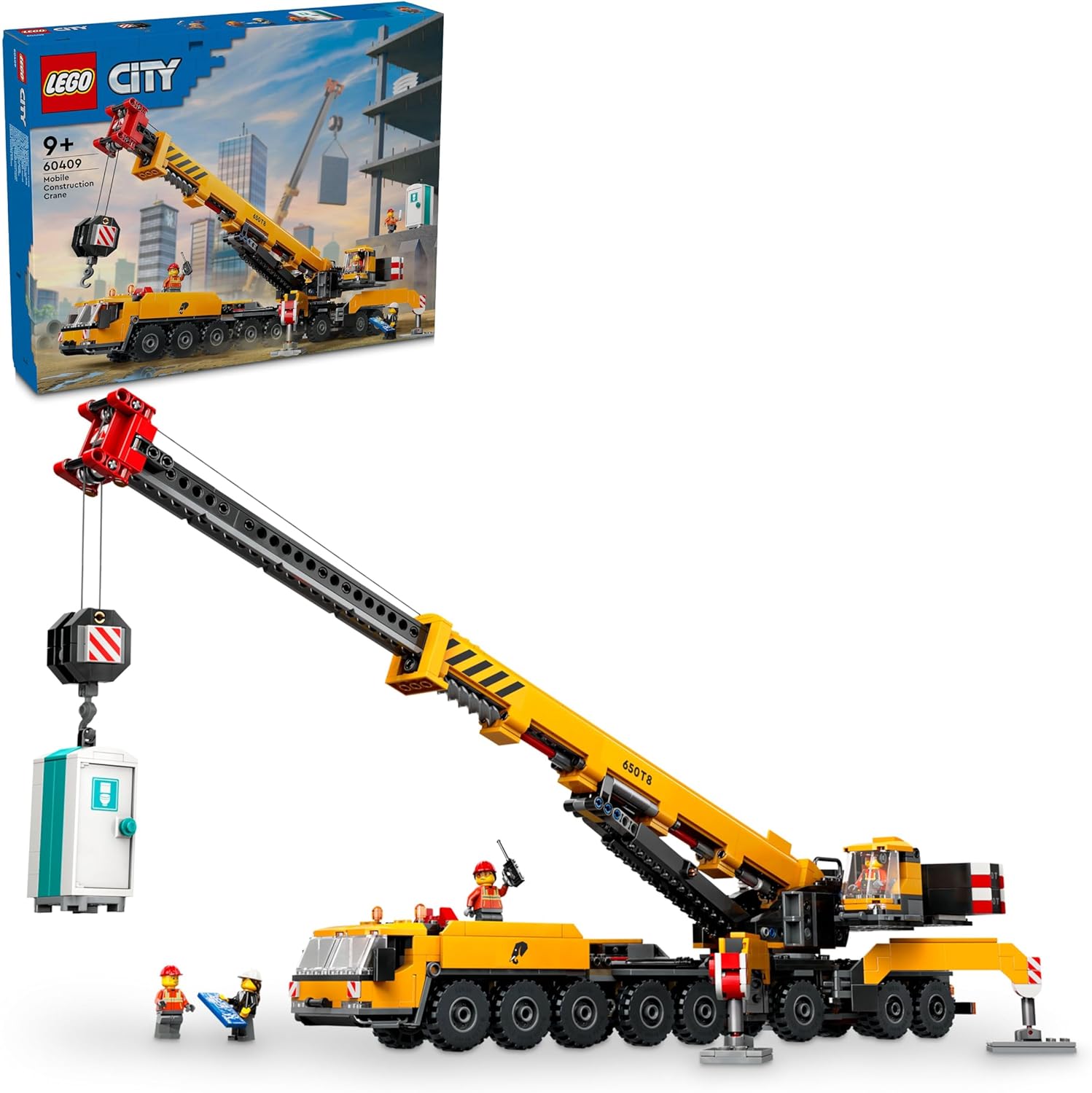 Конструктор LEGO Желтый мобильный строительный кран 60409 - фото 1