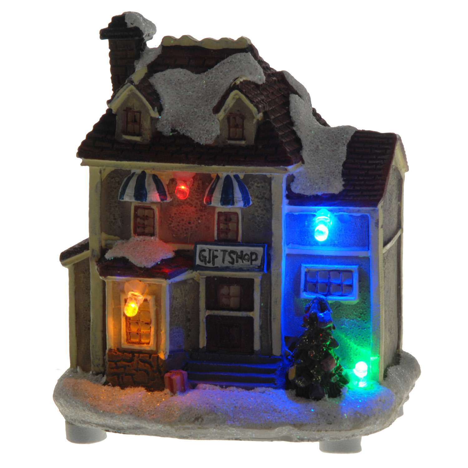 Cтатуэтка KOOPMAN Рождественский домик с подсветкой 10*8*5.5см ACD000023 - фото 1