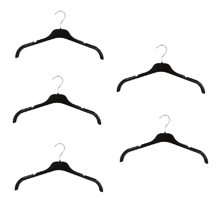 Вешалки-плечики Valexa блузочные набор 5 шт черные