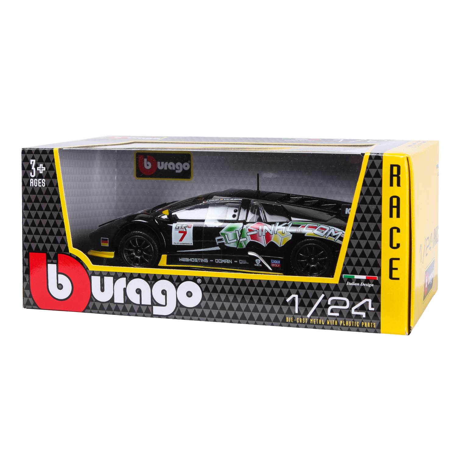 Машина BBurago 1:24 Lamborghini Murcielago Fiagt 18-28001 купить по цене  1299 ₽ в интернет-магазине Детский мир