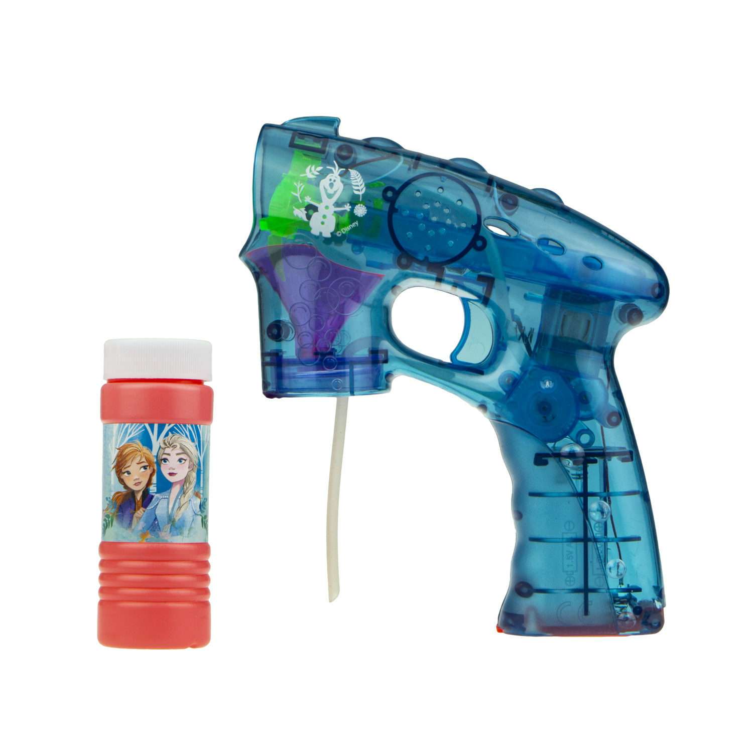 Генератор мыльных пузырей Холодное сердце 1YOY с раствором со световыми эффектами пистолет бластер детские игрушки для улицы - фото 1