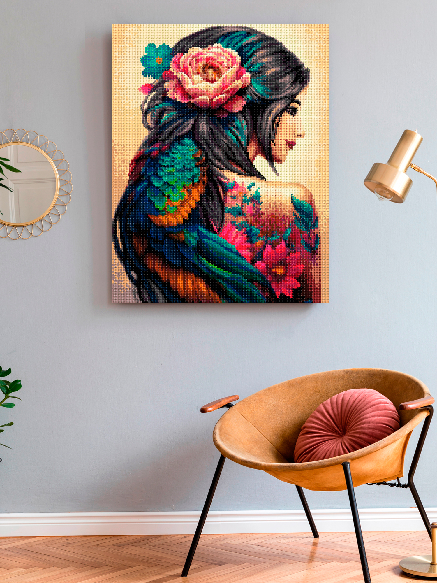 Алмазная мозаика Art on Canvas холст на подрамнике 40х50 см Женская красота - фото 3