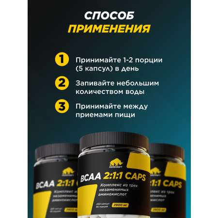 ВСАА 2:1:1 Prime Kraft 240 капсул