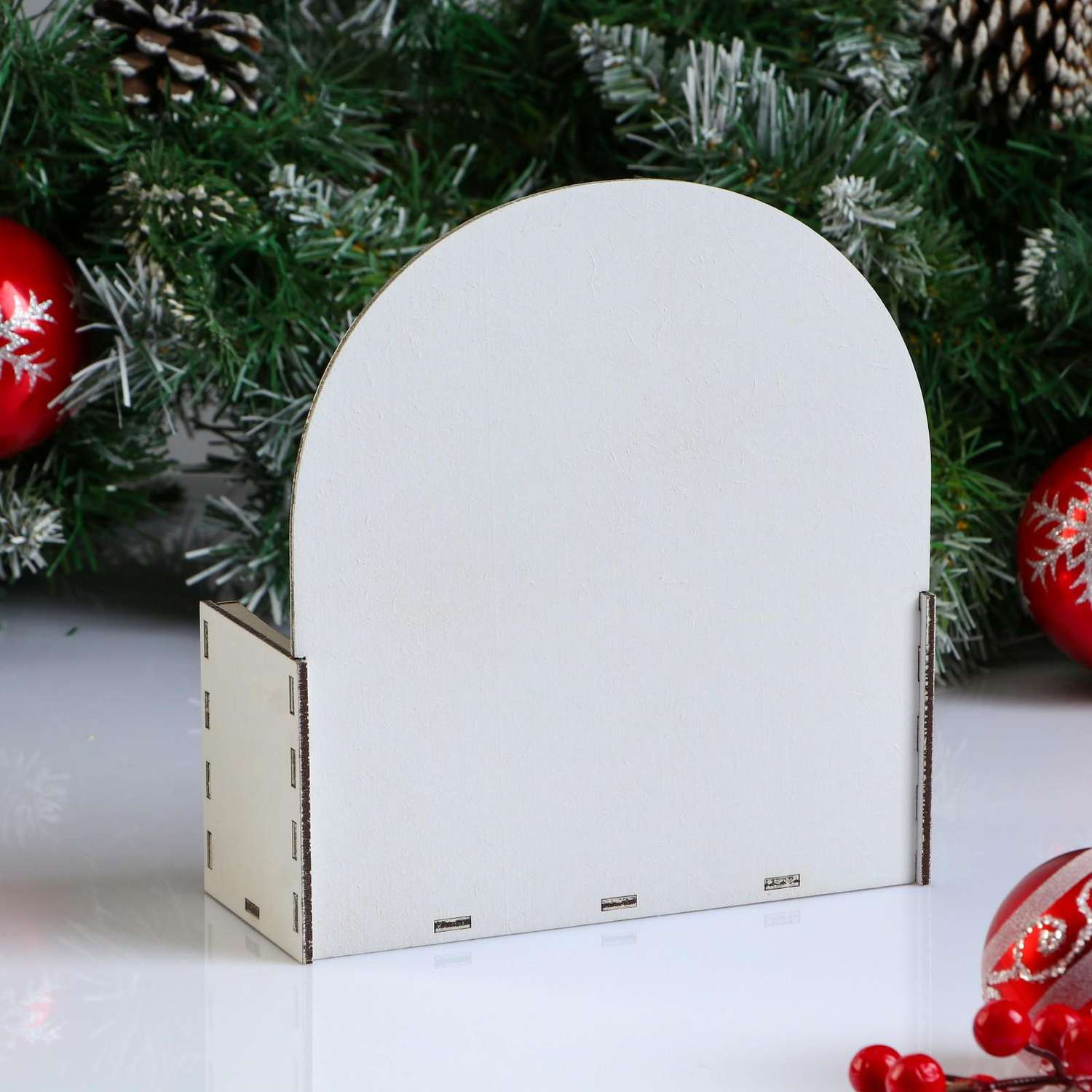 Кашпо Sima-Land деревянное 18×7.3×19.5 см «Новогоднее. Конверт Снегирь» подарочная упаковка - фото 2