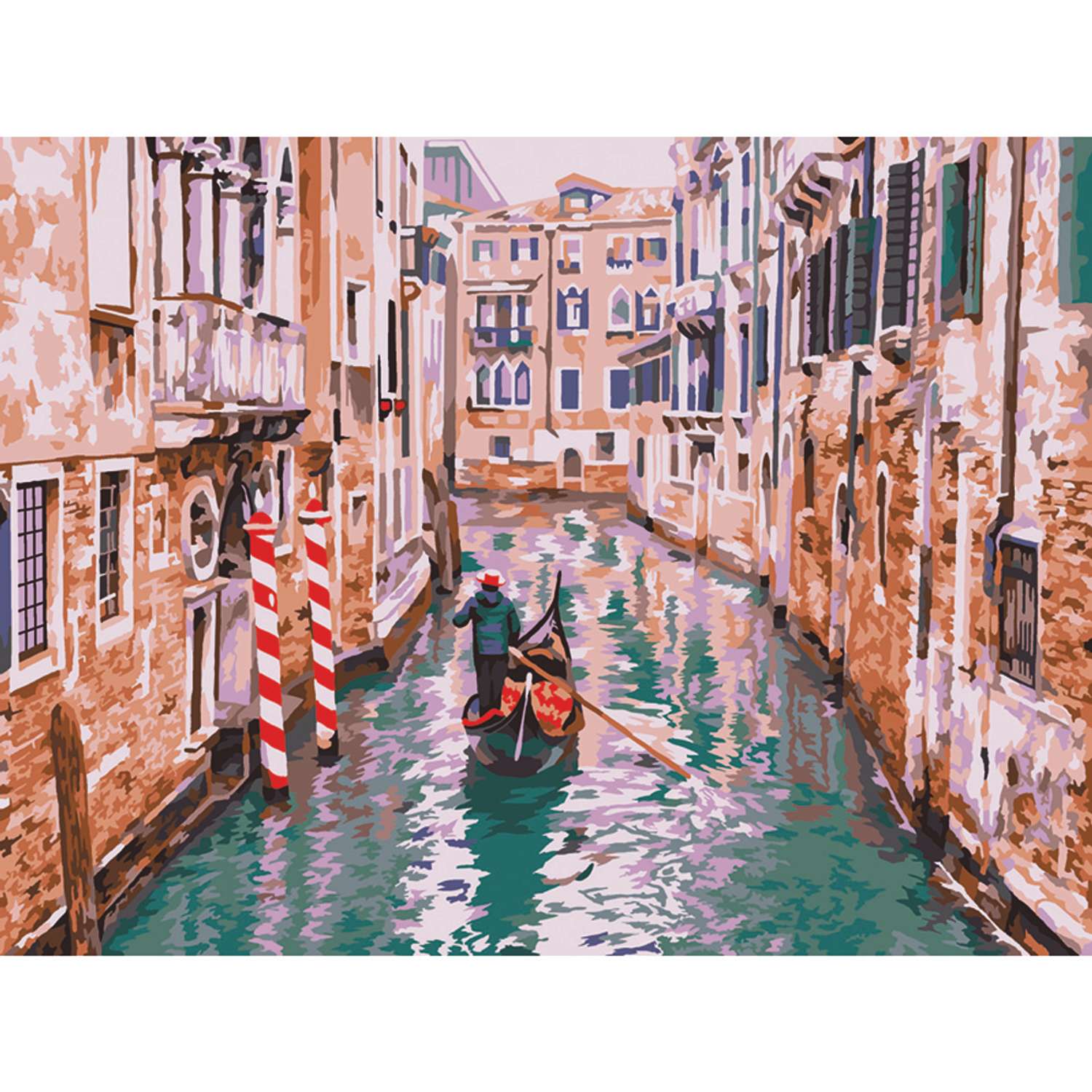 Картина по номерам на картоне ТРИ СОВЫ По каналам Венеции - фото 2