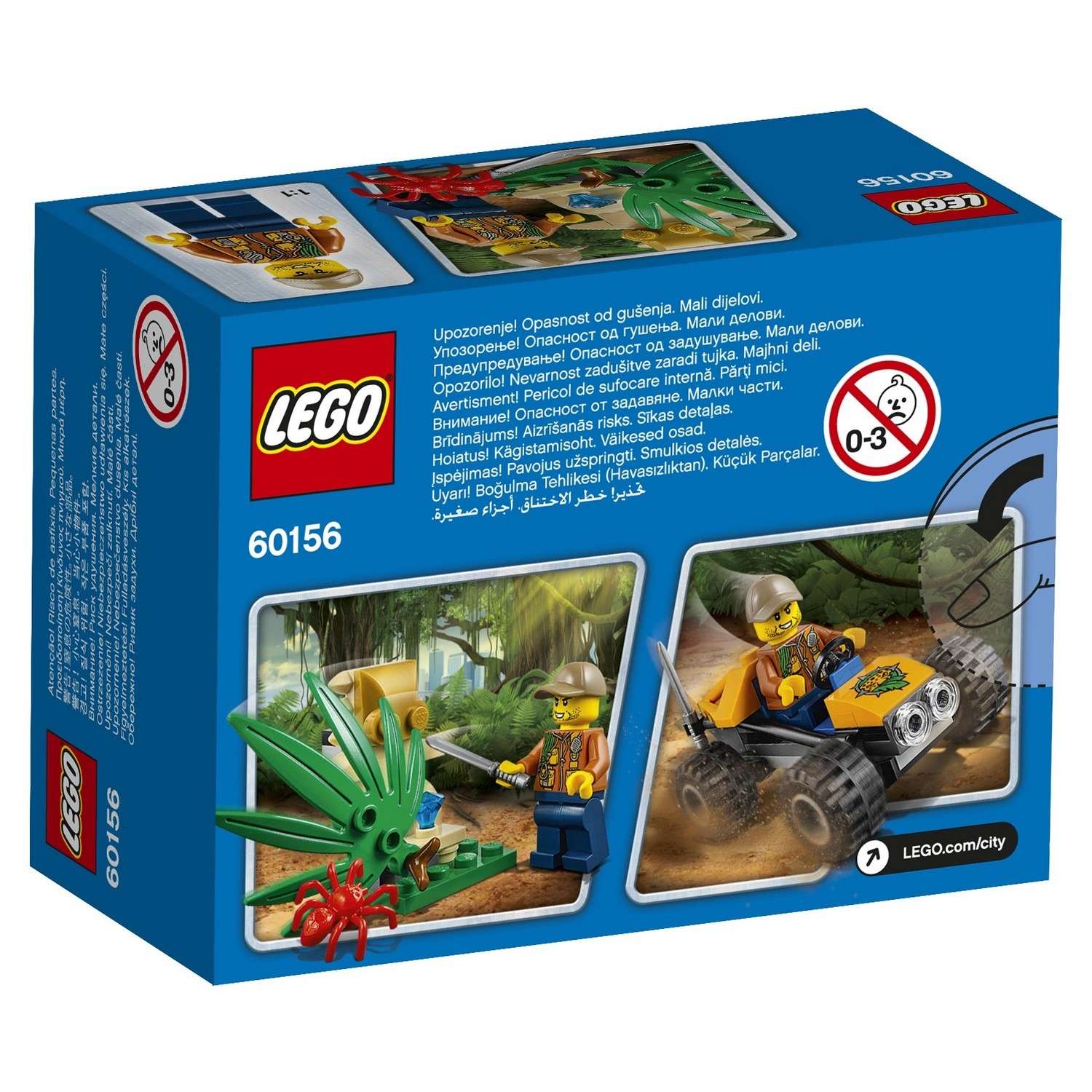 Конструктор LEGO City Jungle Explorers Багги для поездок по джунглям (60156) - фото 3