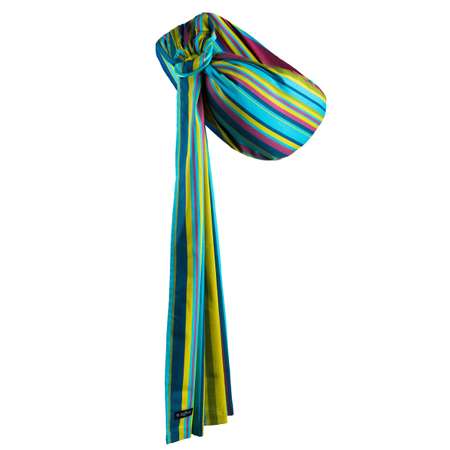 Слинг ZAFFIRO №16 1 Metal/Turquoise and Light Green Stripes