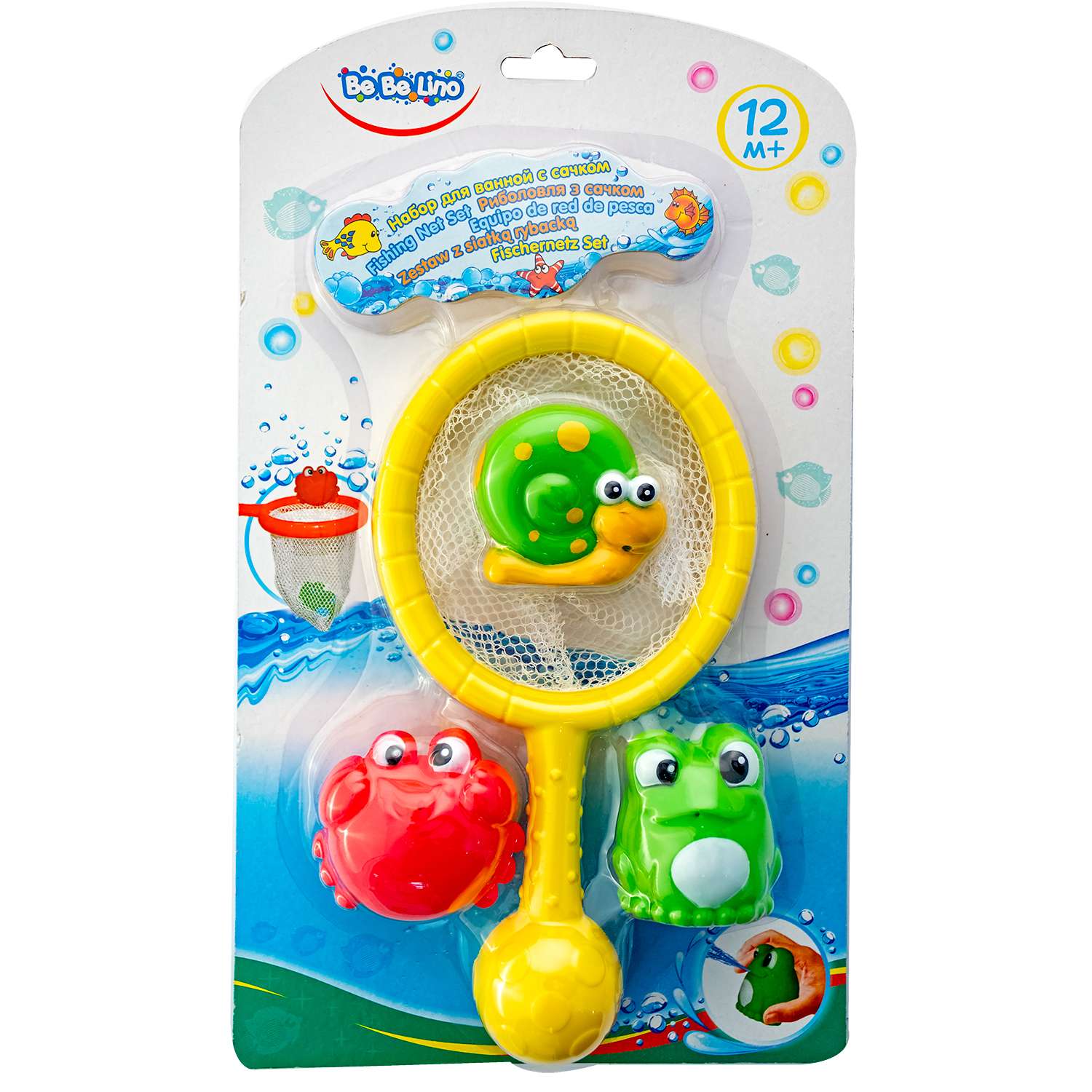Набор игрушек для ванной ToysLab (Bebelino) с сачком 75097 - фото 2