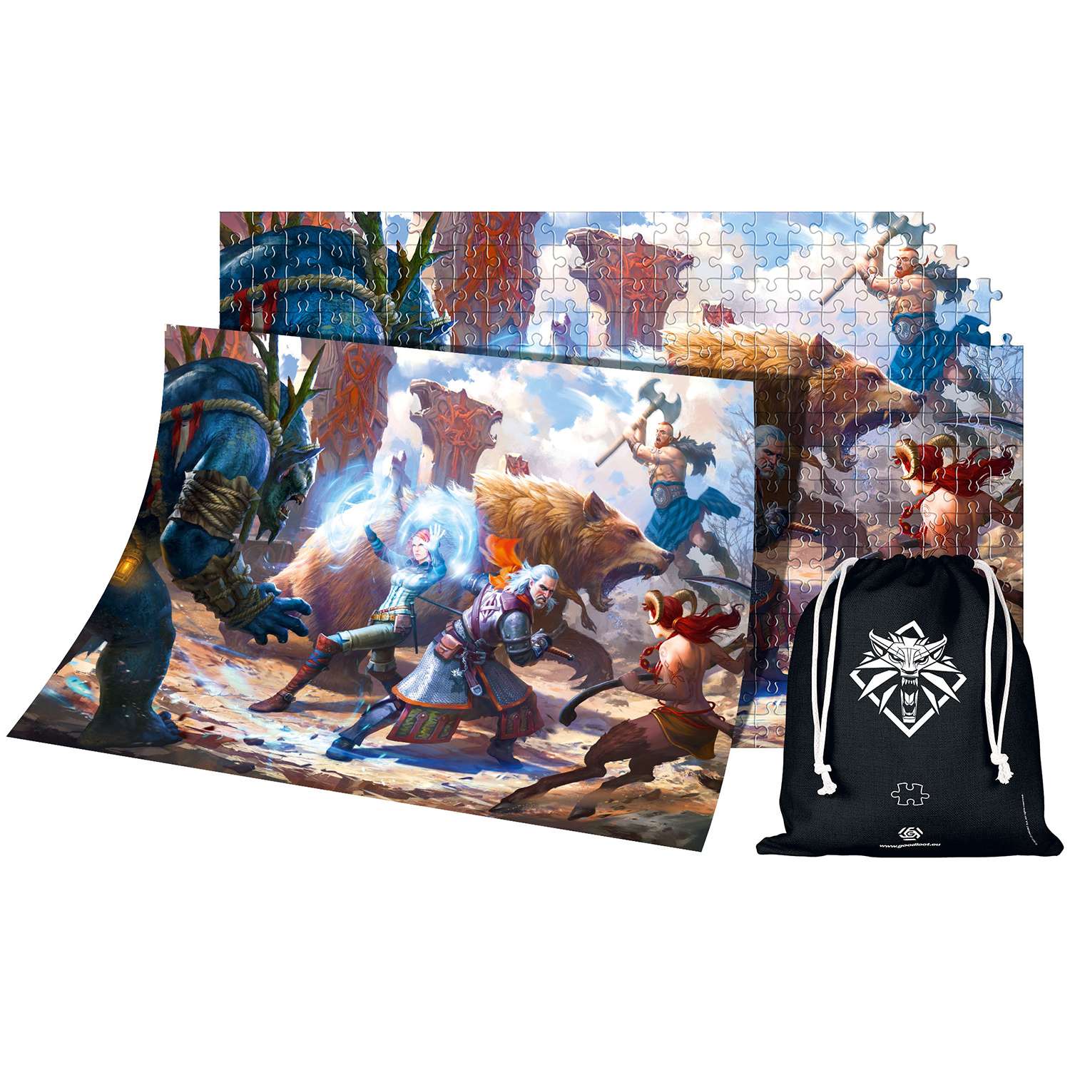 Батл пазл. Пазлы Ведьмак 1000. Пазл good Loot the Witcher.