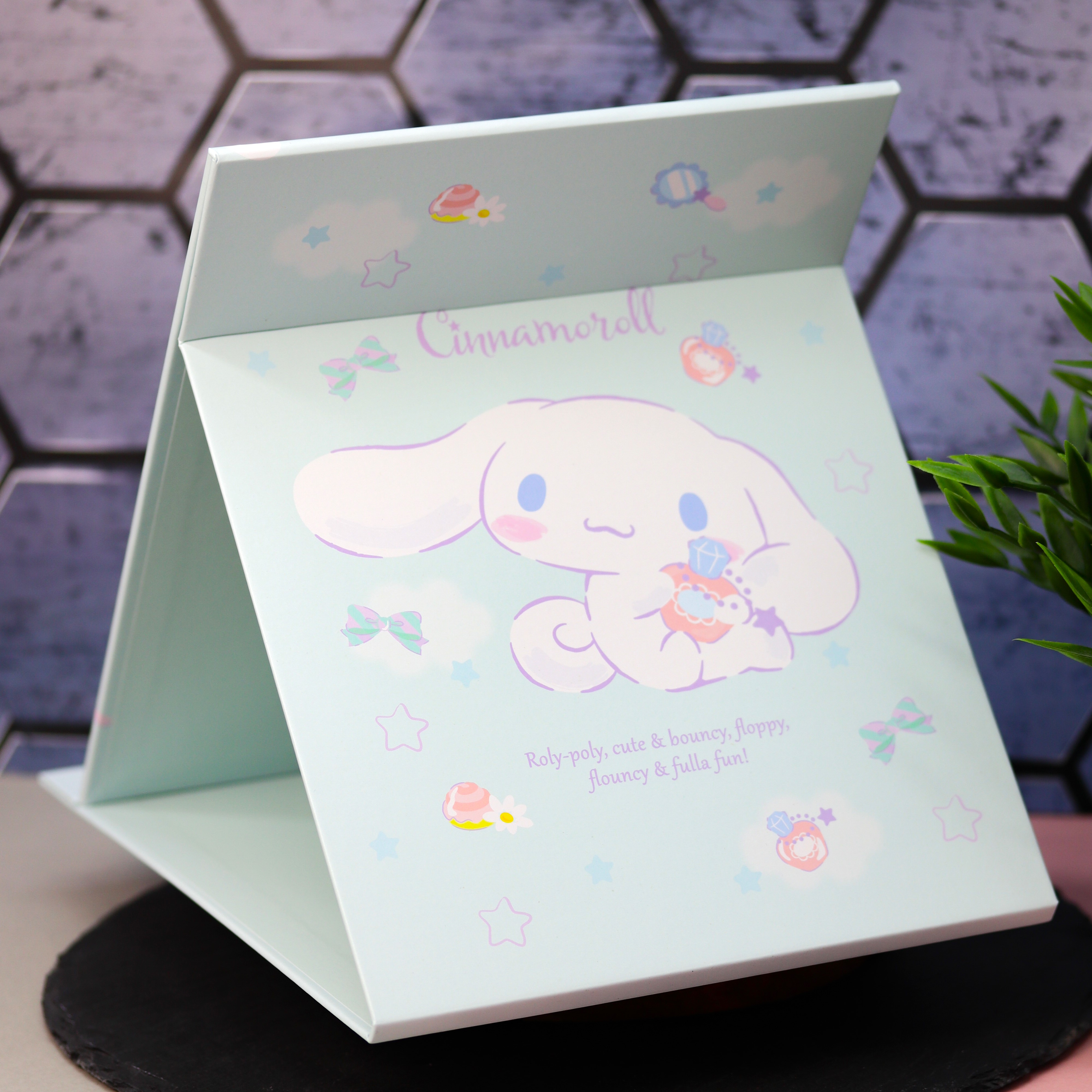 Зеркало настольное для макияжа iLikeGift Cinnamoroll green - фото 2