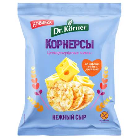 Чипсы Dr. Korner цельнозерновые кукурузно-рисовые с сыром 50г