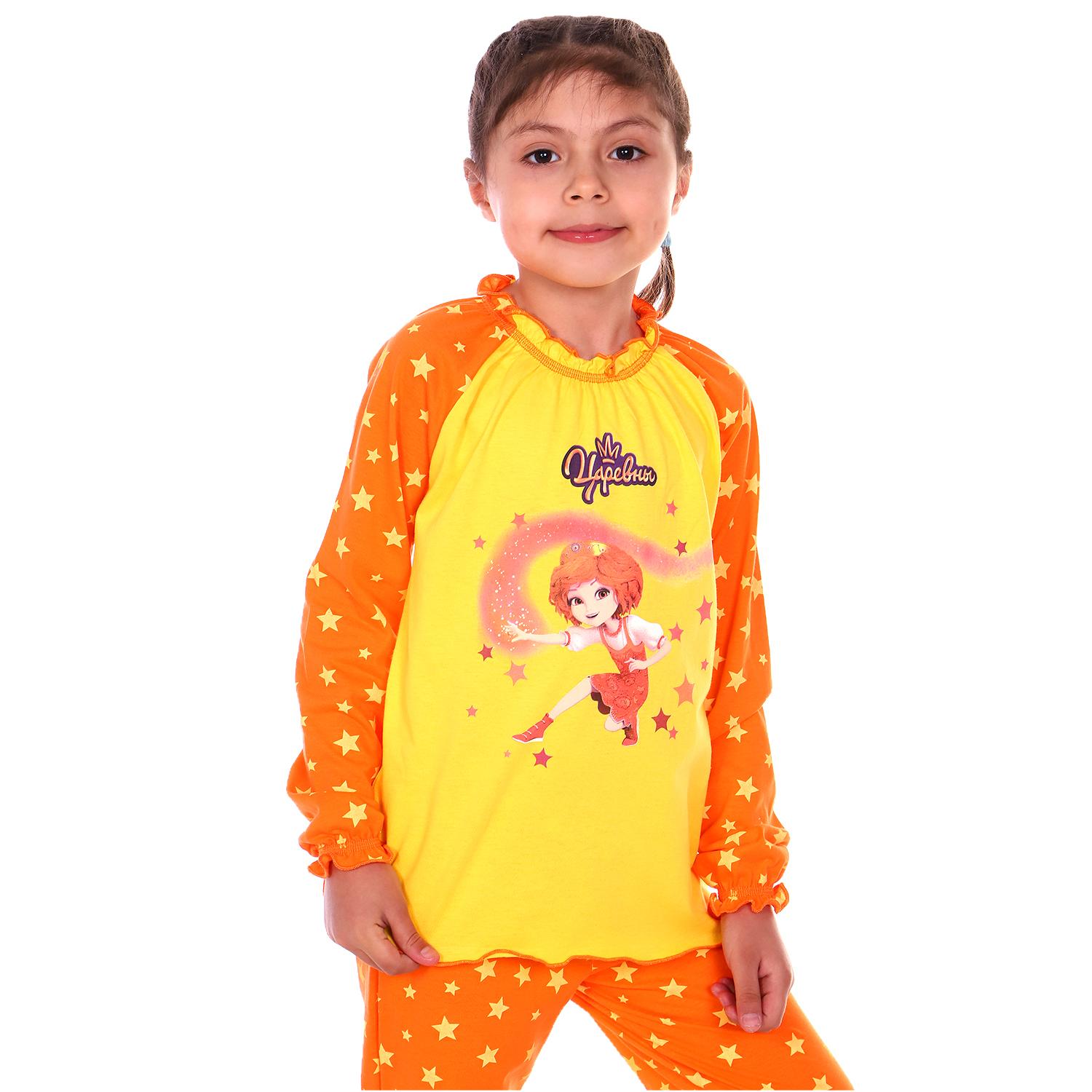Пижама Детская Одежда S0413К/желтый_оранж - фото 3