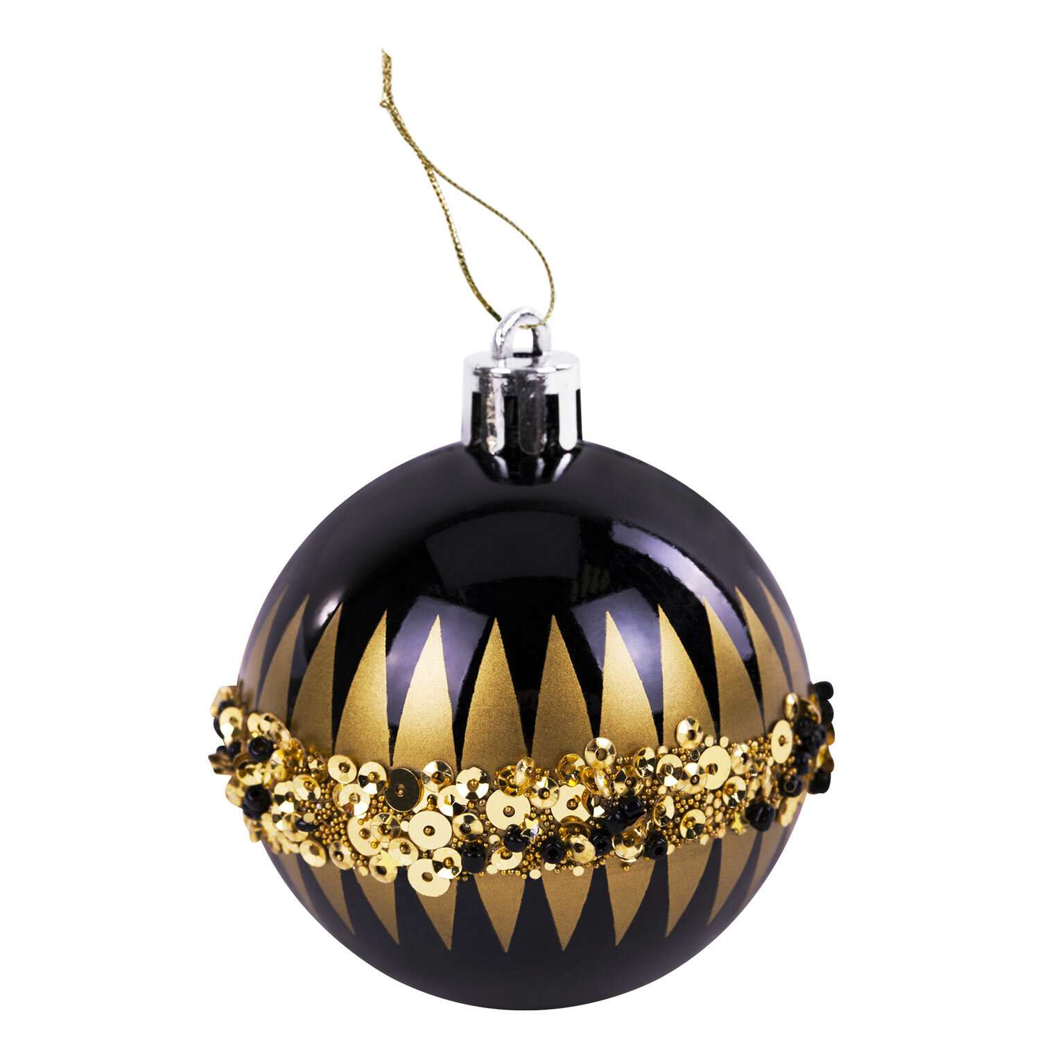 Елочные шары Золотая сказка новогоднее украшение для декора набор 9 штук - фото 5