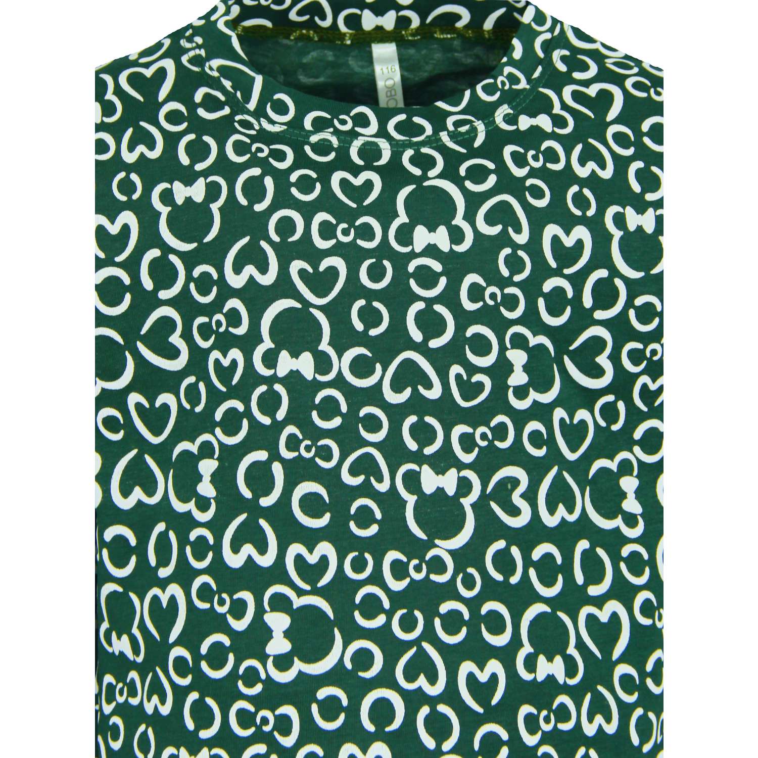 Пижама ИНОВО GS1174/темно-зеленый-сердце - фото 2