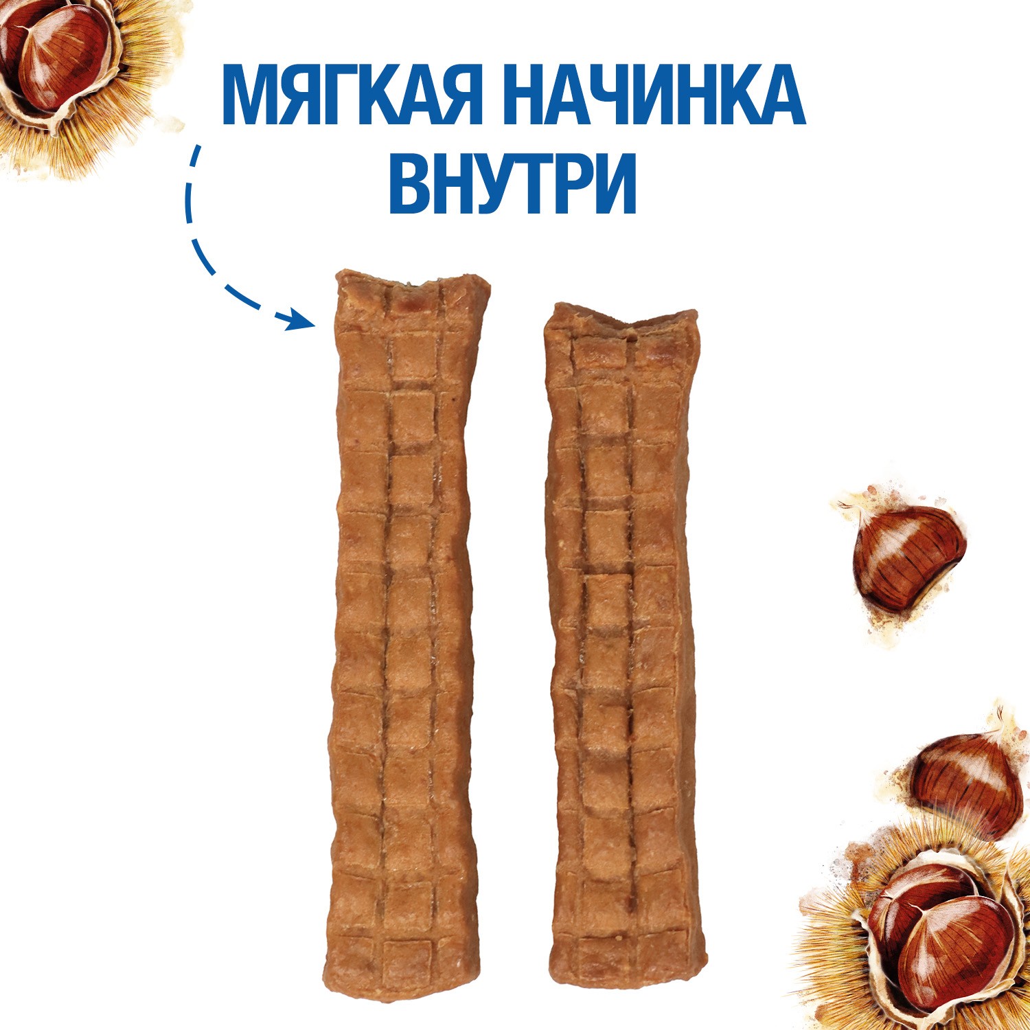 Лакомство для собак Monge Gift 40г Sensitive digestion Мясные батончики с ягненком каштаном и инулином - фото 3