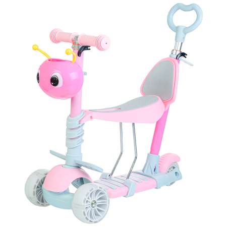 Самокаты Ural Toys Самокат 5в1 розовый