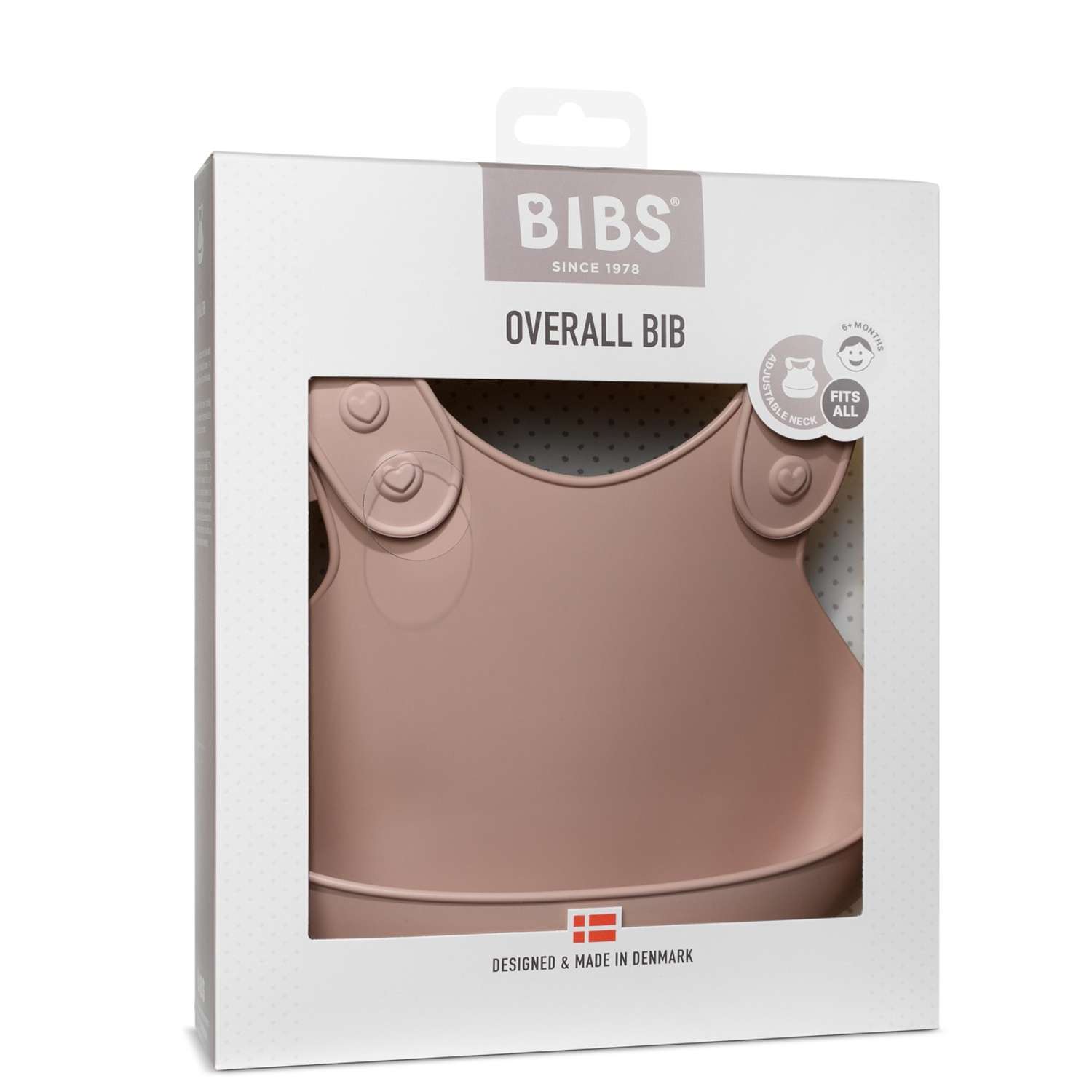 Нагрудник для кормления BIBS Overall Bib Blush - фото 2