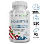 L Карнитин 1320 мг VITAMIN GARDEN жиросжигатель 90 капсул