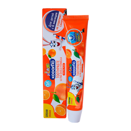 Зубная паста Lion Kodomo для детей с 6 месяцев с ароматом апельсина 40 г